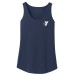 Ladies 100% Cotton Scalloped Hem Tank Top - Screen Print