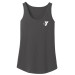 Ladies 100% Cotton Scalloped Hem Tank Top - Screen Print