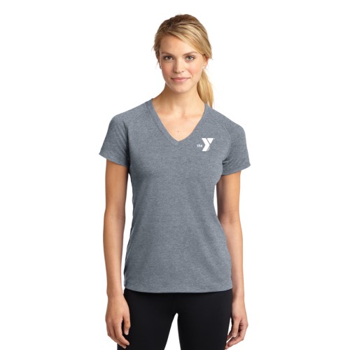  Ladies Ultimate (Feels Like Cotton) Performance V-Neck - Screen Print