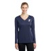 Ladies V-Neck Long Sleeve Competitor™ Tee - Screen Printed