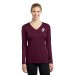 Ladies V-Neck Long Sleeve Competitor™ Tee - Screen Printed