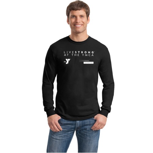 Adult 5.6oz Long Sleeve DryBlend 50/50 Tee - LiveStrong