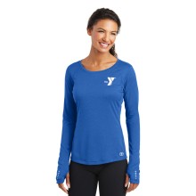 Ladies OGIO ENDURANCE Pulse Long Sleeve Crew - Screen Print