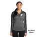 Ladies PosiCharge® Electric Heather Colorblock 1/4-Zip Pullover - Screen Printed