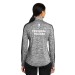 Ladies PosiCharge® Electric Heather Colorblock 1/4-Zip Pullover - Screen Printed