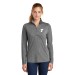 Ladies Tri-Blend Wicking 1/4-Zip Pullover - Screen Printed