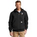 Men's Carhartt ® Rain Defender ® Paxton Heavyweight Hooded Zip Mock Sweatshirt - Embroidered Y Logo