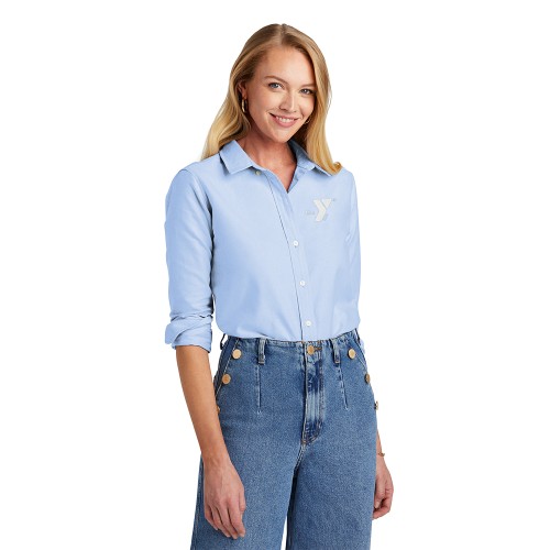 Women's Brooks Brothers® Casual Oxford Cloth Shirt - Embroidered Y Logo