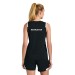 Women's Sleeveless Colorblock V-Neck - Screen Print 