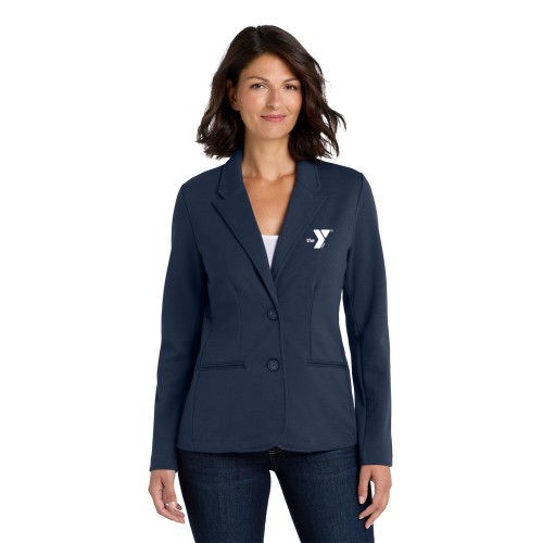 Women's Knit Blazer - Embroidered YMCA Logo