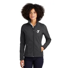 Eddie Bauer® Ladies Shaded Crosshatch Soft Shell Jacket - Embroidered