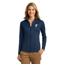 Ladies Heavyweight Vertical Texture Full-Zip Jacket - Embroidered