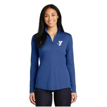 Ladies Performance 1/4-Zip Pullover - Screen Printed