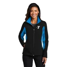 Ladies Core Colorblock Soft Shell Jacket - Embroidered