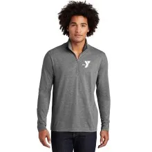 Mens TriBlend Wicking 1/4-Zip Pullover - Screen Printed