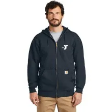 Adult Carhartt ® Midweight Hooded Zip-Front Sweatshirt - Screen Printed  