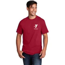 Adult TALL SIZE - GUARD 100% Cotton 6.1 oz Red Tee Shirt