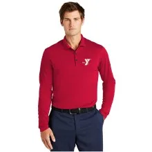 Mens Nike Dri-FIT Micro Pique 2.0 Long Sleeve Polo -  Screen Printed or Embroidered  